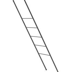 Sisustustikkaat Drammen, 50x160cm, musta teräs*Vind Clearance