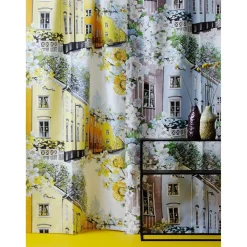 Sivuverho Kotikulmat 140x250 cm sininen*Vallila Online