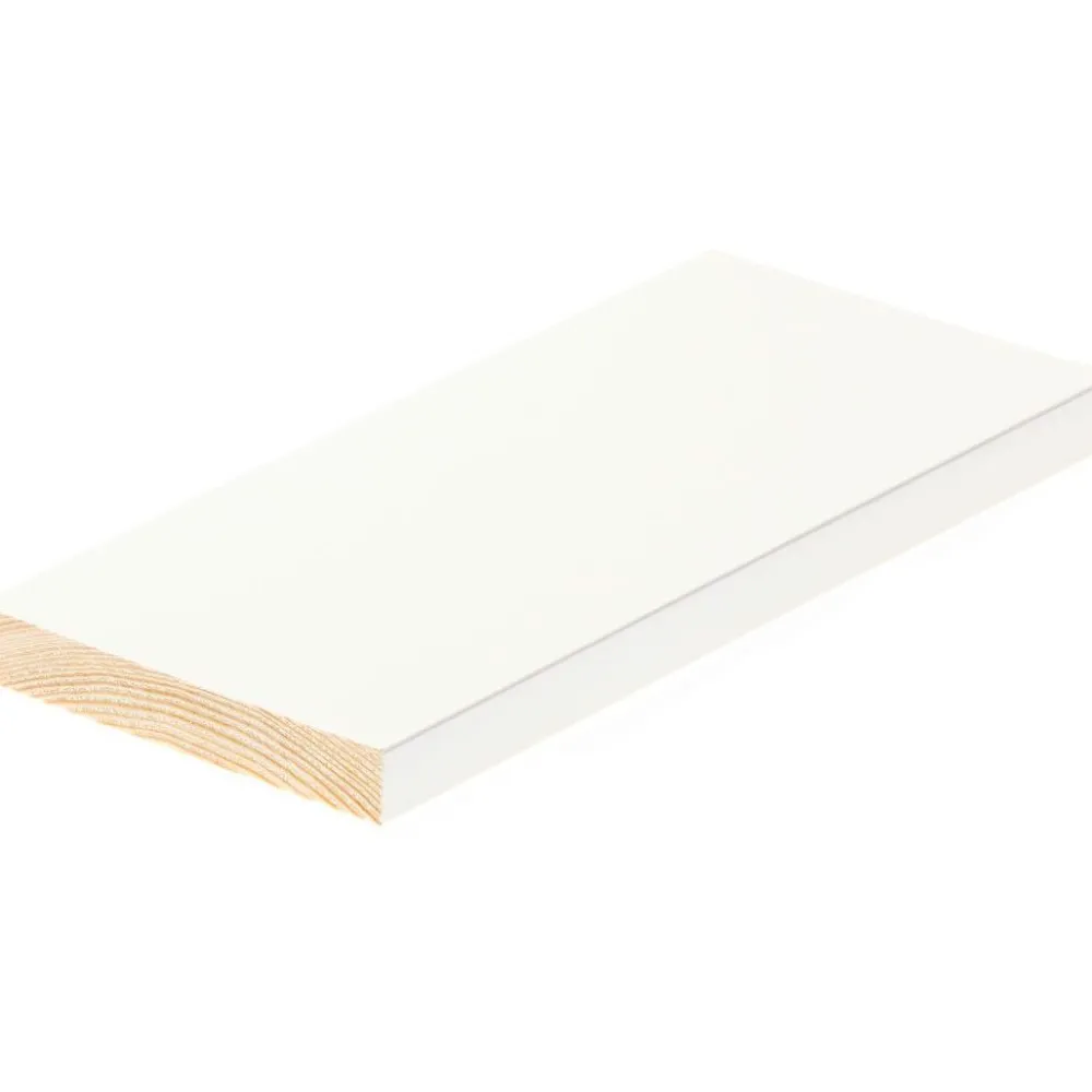 Clearance Smyygilista , 15x95mm, mänty, valkoinen, eri pituuksia Peitelistat
