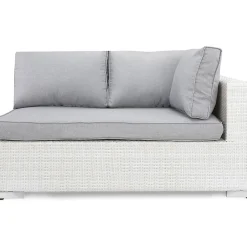Sohvan päätymoduuli Bahamas vasen valkoinen/harmaa*Comfort Garden Clearance