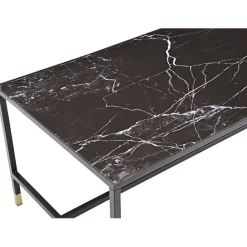 Sohvapöytä Dipp, 130x60cm, musta/messinki*Venture Home Discount