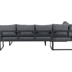 Sohvaryhmä Zingaro, 5-istuttava kulmasohva + sohvapöytä, musta/harmaa*Venture Home Outlet