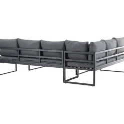 Sohvaryhmä Zingaro, 5-istuttava kulmasohva + sohvapöytä, musta/harmaa*Venture Home Outlet