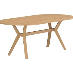 Discount Soikea ruokapöytä Kenya, 200x100cm, luonnollinen tiikki Puutarhapöydät