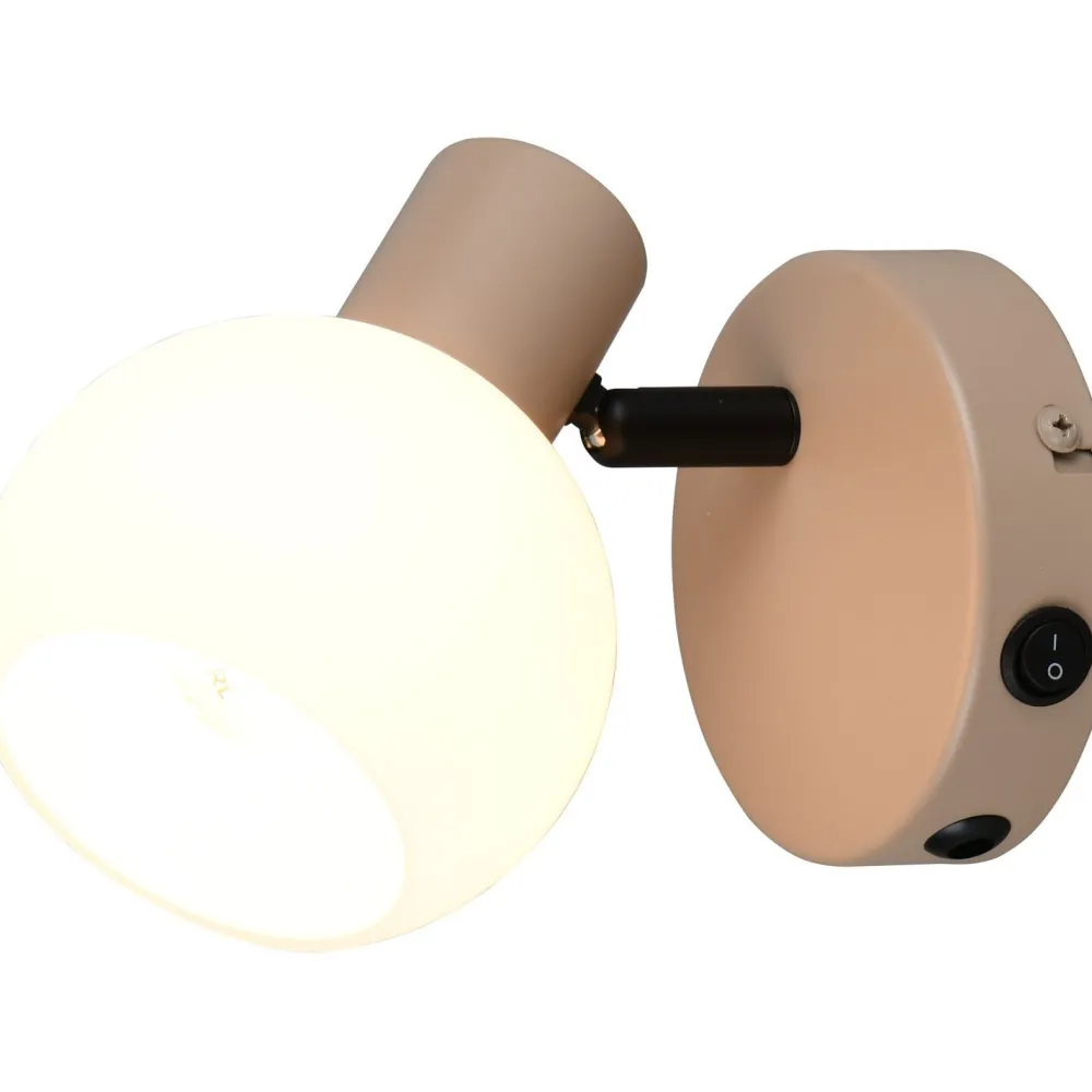 Online Spottivalaisin Boba 1-osainen E14 lämmin beige Kohdevalaisimet|Seinävalaisimet
