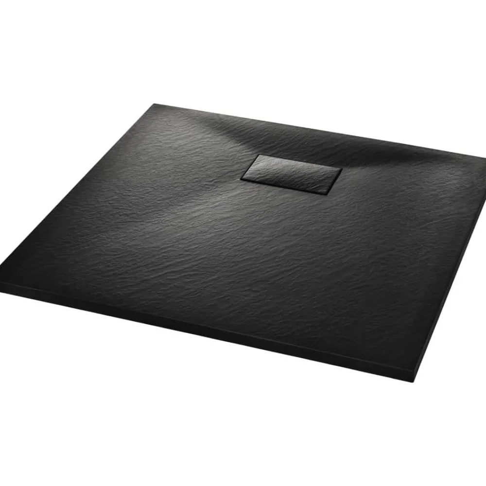 New Suihkualusta 90x80 cm SMC musta Suihkualtaat