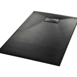 New Suihkualusta 100x80 cm SMC musta Suihkualtaat