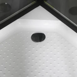 Suihkukaappi Betrakta 900x900 mm suora musta kehys*Bathlife