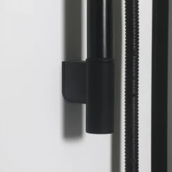 Suihkukaappi Betrakta 800x800 mm pyöreä musta kehys valkoinen suihkuseinä*Bathlife