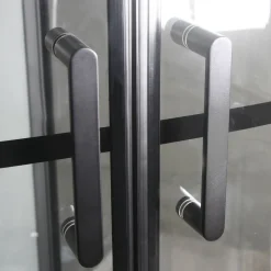Outlet Suihkukaappi Betrakta 900x900 mm kaareva musta kehys Suihkukaapit