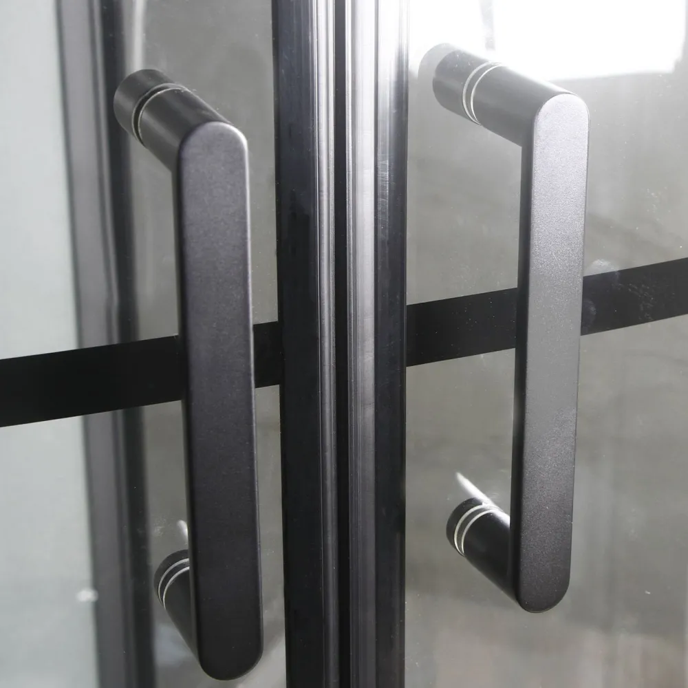 Outlet Suihkukaappi Betrakta 900x900 mm kaareva musta kehys Suihkukaapit