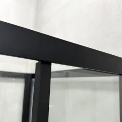 Outlet Suihkukaappi Betrakta, 70x90cm, pyöreä, kirkas lasi, musta kehys Suihkukaapit