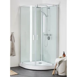 Suihkukaappi Breeze Deluxe Round 90x90*Hafa