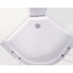 Clearance Suihkukaappi Alaska 850x850 mm valkoinen kirkas lasi Suihkukaapit