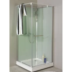 Clearance Suihkukaappi Ocean 80C 800x800 mm valkoinen lasi Suihkukaapit