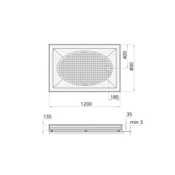 Suihkukulman allas S0019-SET kivimassa 120x80cm valkoinen*Interia