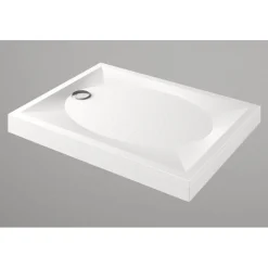 Suihkukulman allas S0019-SET kivimassa 120x80cm valkoinen*Interia