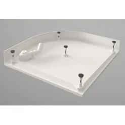 Suihkukulman allas S0029-SET kivimassa 100x100cm valkoinen*Interia Best