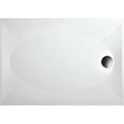 Hot Suihkukulman allas S0020-SET kivimassa 120x90cm valkoinen Suihkualtaat