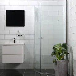 Suihkunurkka Mångsidig Vital ovi 700 + ovi 700 kaareva osittain himmeä*Bathlife Outlet