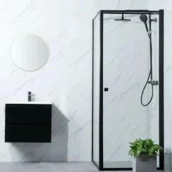Suihkunurkka Profil, 700-1000mm, musta, eri kokoja*Bathlife Discount