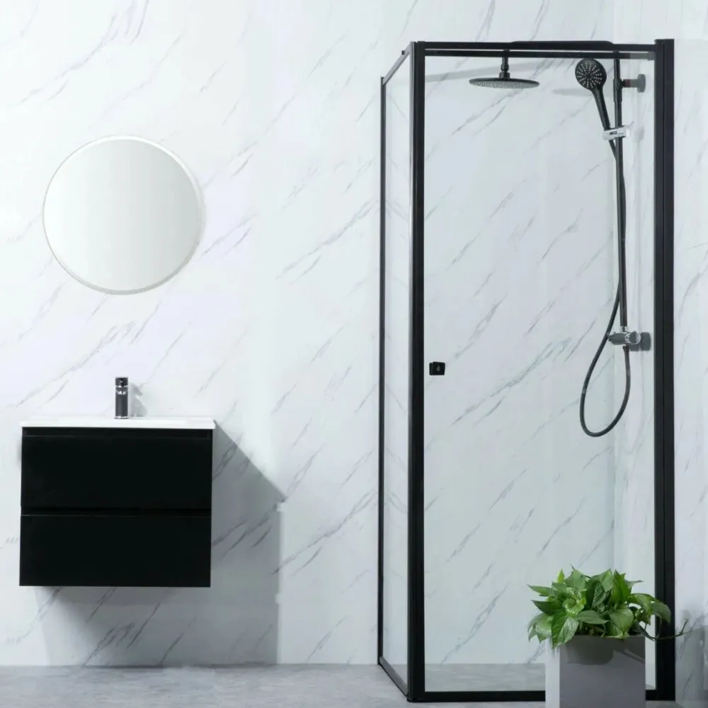 Suihkunurkka Profil, 700-1000mm, musta, eri kokoja*Bathlife Discount