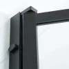 Suihkunurkka Profil 900x1000 mm kaksi ovea musta kehys Suihkukulmat
