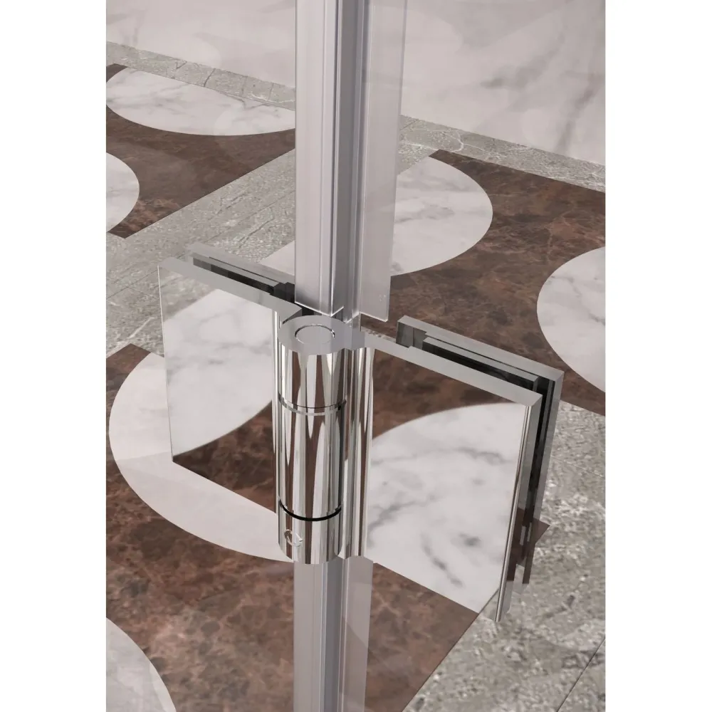 Clearance Suihkunurkka Infinia 259 taittuvat ovet 90x90 cm harmaa profiili Suihkukulmat