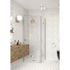 Clearance Suihkunurkka Infinia 259 taittuvat ovet 90x90 cm harmaa profiili Suihkukulmat