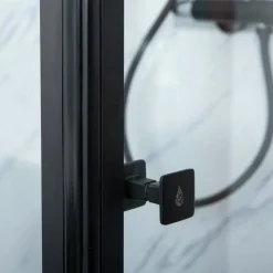 Outlet Suihkuovi Profil 1000x2000 mm kirkas lasi musta Suihkuovet|Suihkuseinät