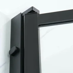 Outlet Suihkuovi Profil 1000x2000 mm kirkas lasi musta Suihkuovet|Suihkuseinät