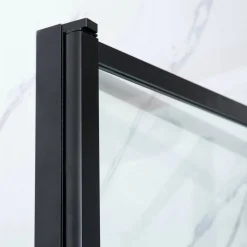 Suihkuovi Profil 900x2000 mm kirkas lasi musta Suihkuovet|Suihkuseinät