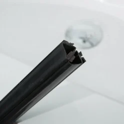 Suihkuovi Profil 900x2000 mm kirkas lasi musta Suihkuovet|Suihkuseinät