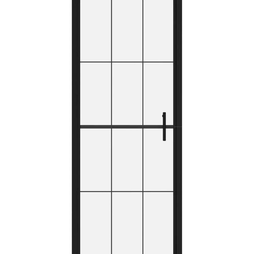 Best Suihkuovi karkaistu lasi 81x195cm musta Suihkuovet