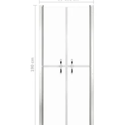 Discount Suihkuovi kirkas ESG 101x190 cm Suihkuovet