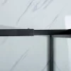 Outlet Suihkuseinä Profil 800x2000 mm kirkas lasi musta Suihkuseinät