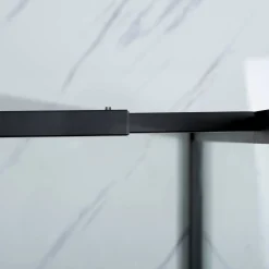 Outlet Suihkuseinä Profil 800x2000 mm kirkas lasi musta Suihkuseinät