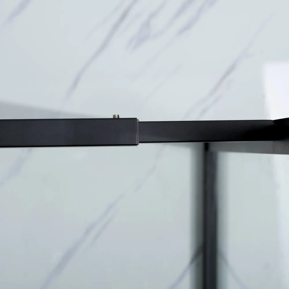 Outlet Suihkuseinä Profil 800x2000 mm kirkas lasi musta Suihkuseinät
