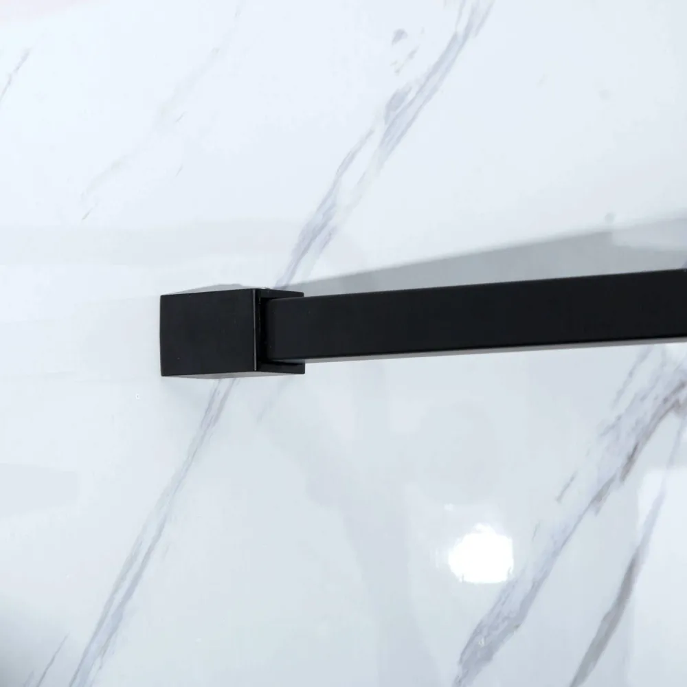 Outlet Suihkuseinä Profil 800x2000 mm kirkas lasi musta Suihkuseinät