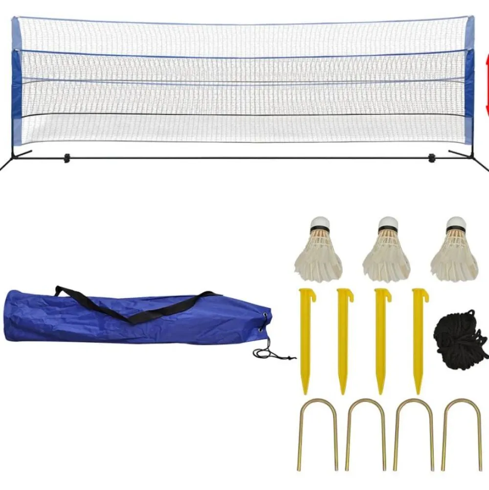 Outlet Sulkapalloverkko ja sulkapallot, 500x155cm Urheiluvälineet