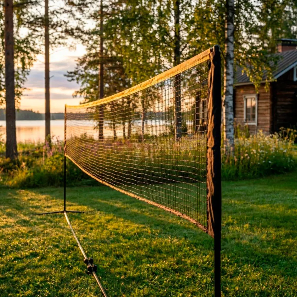 Sale Sulkapalloverkko Korkeus Säädettävä, sis. kantolaukku ja maakiilat, 500x80 cm Urheiluvälineet