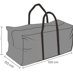Discount Suojakassi ulkokalusteiden pehmusteille , 130x50x60cm, vettä hylkivä, musta Terassin Sisustus|Terassin Sisustus