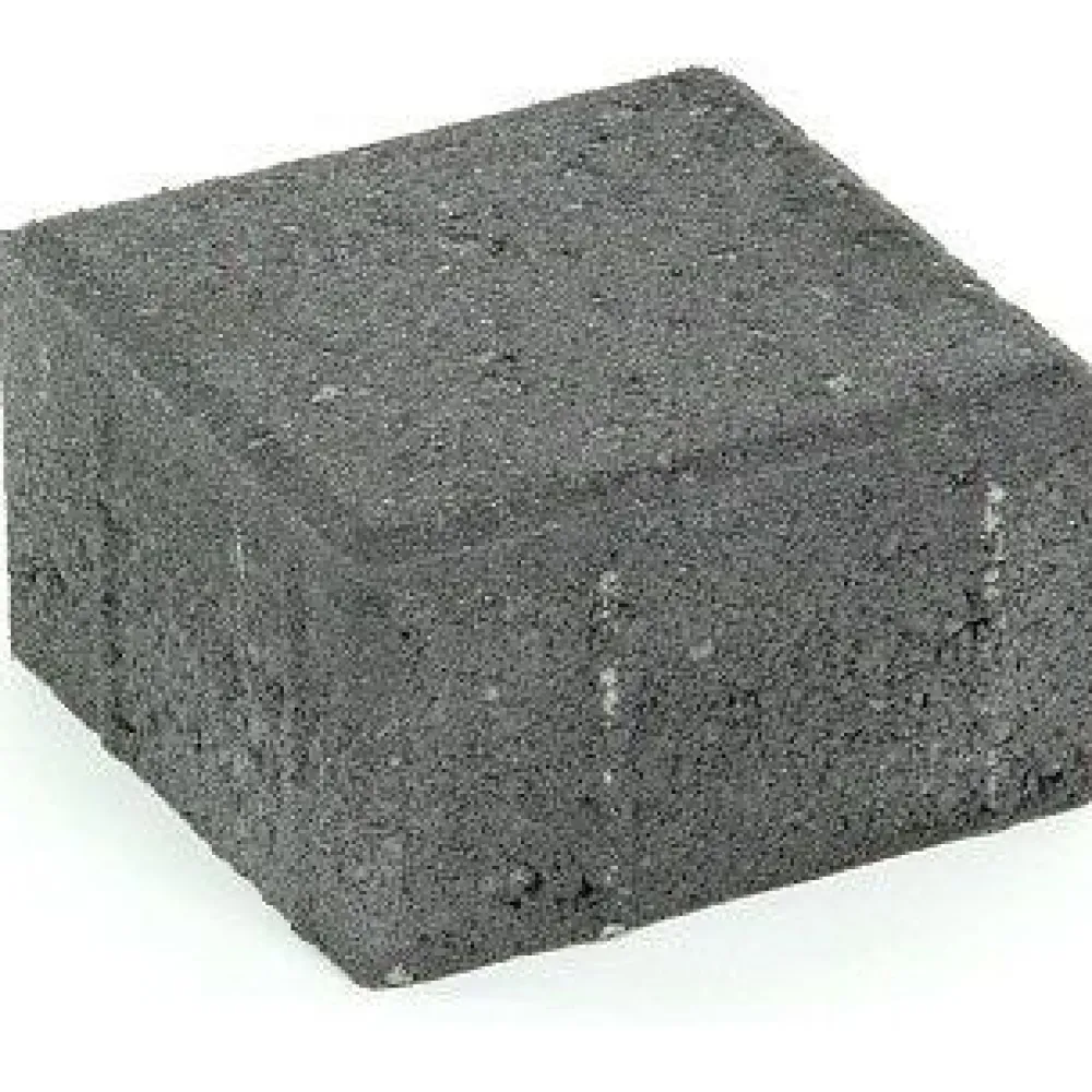 Discount Suojatiekivi Kartanonoppa 80 138x138x80 mm sileä musta Noppakivet Ja Nupukivet
