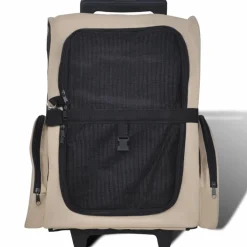Taitettava lemmikkikärry, monikäyttöinen, beige*FinePRICE New