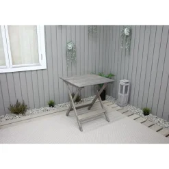 Outlet Taitettava puutarhapöytä Wilma 65x65cm er värejä Puutarhapöydät