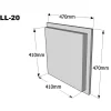 Sale Takkaluukku Suora 470 x 470mm eri värivaihtoehtoja Takkaluukut