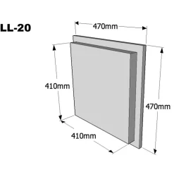 Sale Takkaluukku Suora 470 x 470mm eri värivaihtoehtoja Takkaluukut