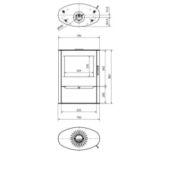 Discount Takka Renvik, 10kW, 138,5kg, musta Kamiinat Ja Kevyttakat