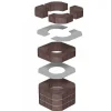 Takkasydämen lämpömakasiini Heat Top Set 5 KV 03*Romotop New