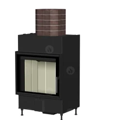 Takkasydämen lämpömakasiini Heat Top Set 5 KV 03*Romotop New